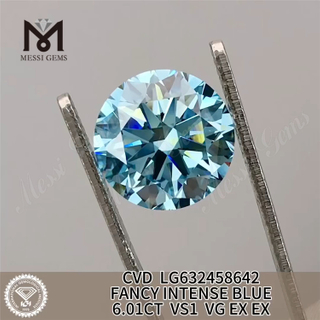 6.01CT VS1 VGFANCY INTENSE BLUE IGI Diamant LG632458642丨Messigems