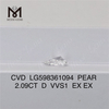 2,09 CT D VVS1 EX EX PS CVD Loser Diamant LG598361094 