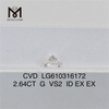2,64 CT Labordiamanten zum besten Preis G VS2 CVD Erschwinglicher Luxus mit IGI LG610316172丨Messigems