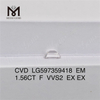 1,56 CT F VVS2 EM IGI-zertifizierter Diamant Elegance Shapes丨Messigems LG597359418
