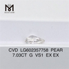 7,03 CT G VS1 BIRNE IGI-zertifizierte Diamanten Nachhaltige Brillanz丨Messigems LG602357758