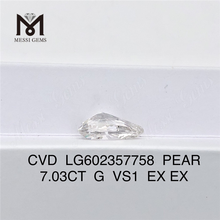 7,03 CT G VS1 BIRNE IGI-zertifizierte Diamanten Nachhaltige Brillanz丨Messigems LG602357758