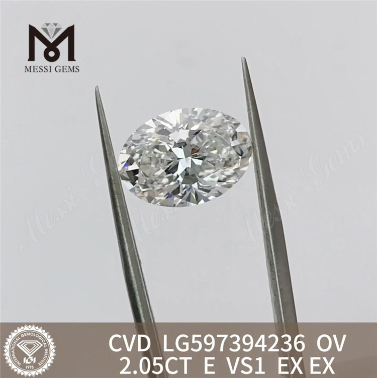 2,05 CT E VS1 LG597394236 Hochwertiger OV-CVD-Diamant zu erschwinglichen Preisen