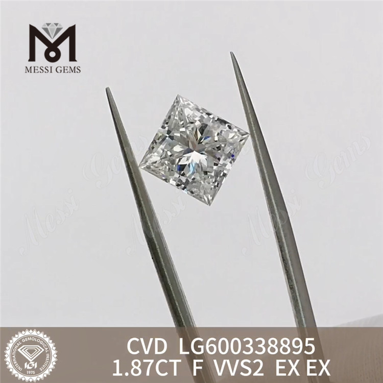 1,87 CT F VVS2 CVD 1 Karat im Labor gezüchteter Diamant SQ Premium Choices 丨Messigems LG600338895 