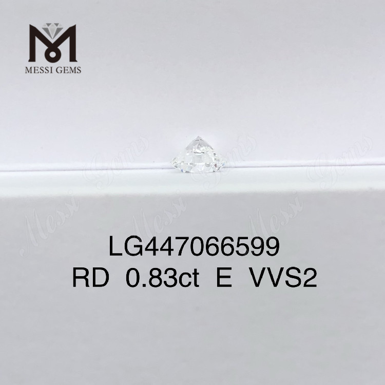 0,83 Karat E VVS2 runde Labordiamanten im BRILLANT-IDEL-Schliff