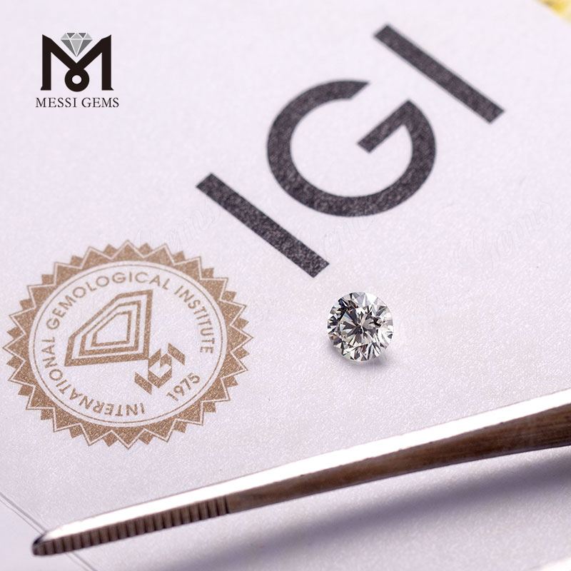 Polierter, im Labor gezüchteter Diamant im Großhandel mit 1,015–1,046 Karat J, weißer Farbe VS–SI
