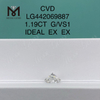 1,19 Karat g VS1 IDEAL Cut Grade Runder 1-Karat-Labordiamant