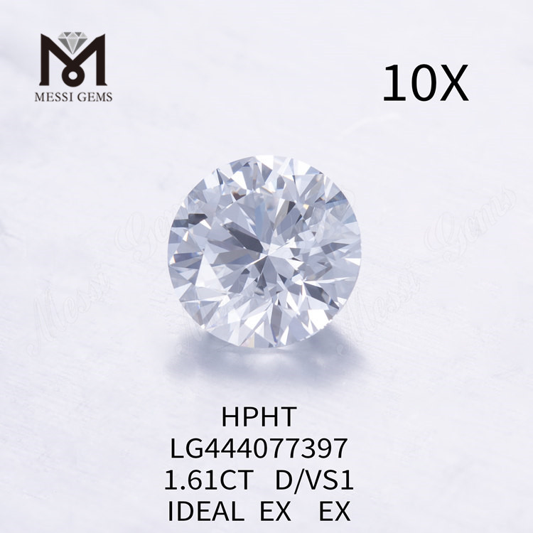 1,61 Karat D VS1 IDEAL Runde Labordiamanten