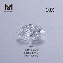 2,41 ct MARQUISE BRILLIANT Diamanten aus dem Labor gezüchtet F VS1