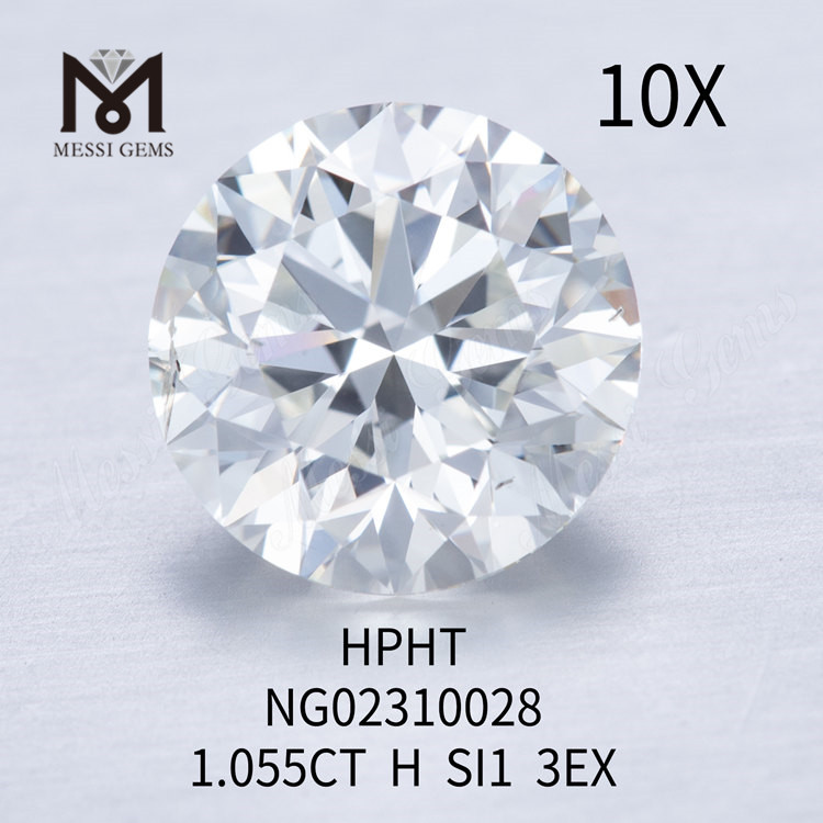 SI1 RD Lab-grown Diamant 1,055 ct EX-Schliffqualität