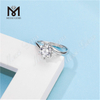 Messi Gems klassische 1 Karat Moissanit Diamant 925 Sterling Silber Damenringe