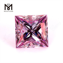 6,5 * 6,5 mm Pink Color Pricess Cut Moissanite Großhandelspreis Moissanite Hersteller