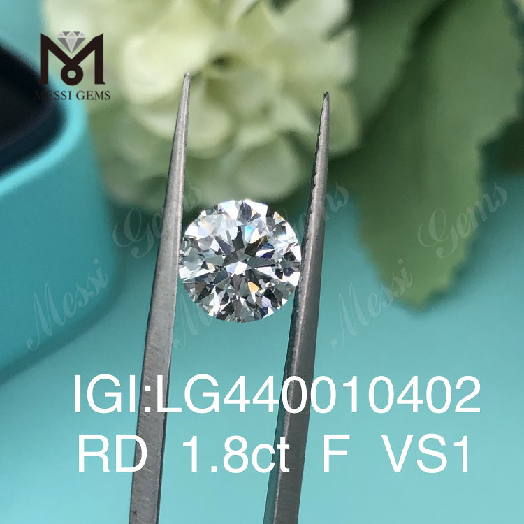 1,8 Karat F VS2 3EX Runde, online im Labor gezüchtete Diamanten