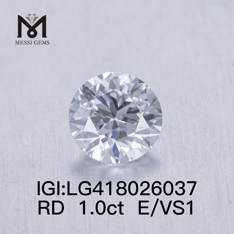 1 Karat E/VS1 EX VG Labordiamant, rund 