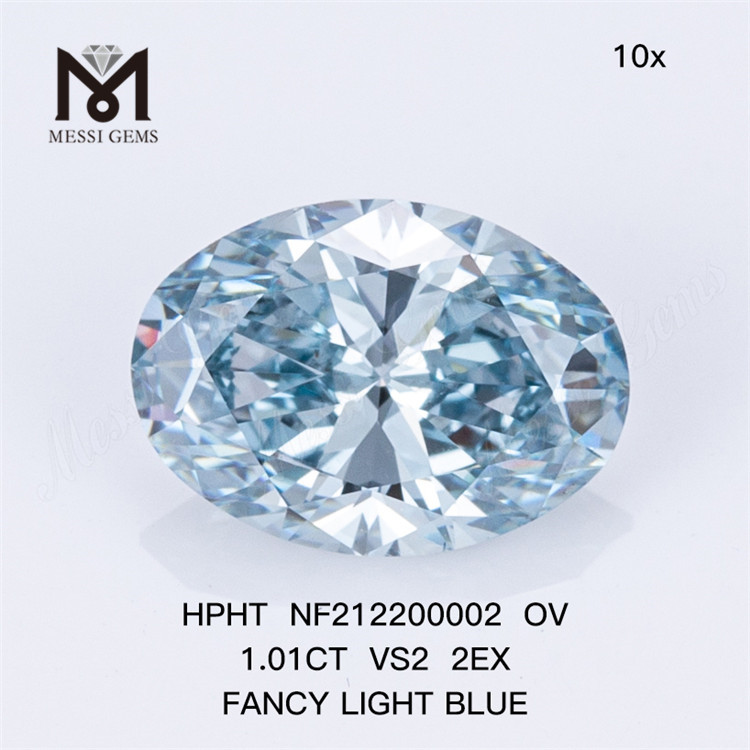 NF212200002 OV 1.01CT VS2 2EX FANCY LIGHT BLUE HPHT-Labordiamant