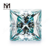 Großhandelspreis, loser Moisonit, Princess-Schliff, 1 Karat blauer Moissanit-Diamant