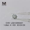 1,09 ct H-Labordiamant vs. loser CVD-Diamant zum Neupreis