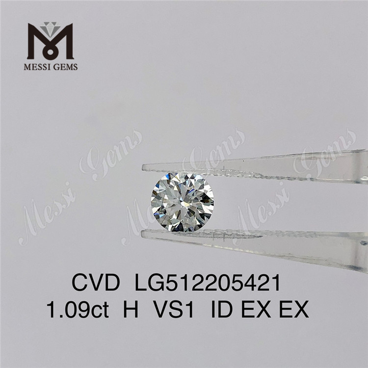 1,09 ct H-Labordiamant vs. loser CVD-Diamant zum Neupreis