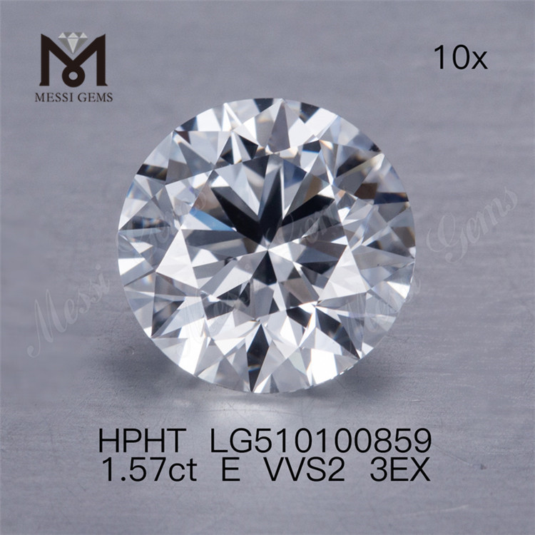 1,57 ct E vvs runder HPHT-Labordiamant 3EX Labordiamant im Angebot