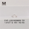 1,51 ct G VS1 OVAL VG VG CVD-Diamant im Labor