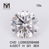 4,02 CT H SI1 3EX CVD im Labor gezüchteter Diamant IGI