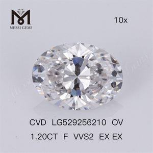 1,20 ct F Vvs2 loser Labordiamant zum Verkauf, OVAL, preiswerter künstlicher Diamant, CVD