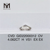4,062 ct CVD-Labordiamant in ovaler Form, EX-Labor-Grown-Diamant zum Verkauf