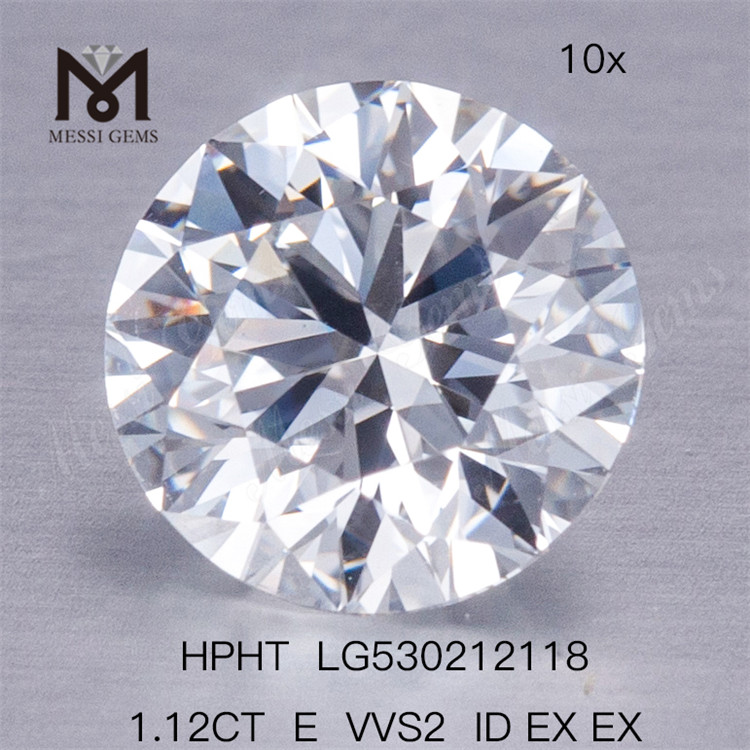 1,12 ct E VVS2 ID EX EX runder synthetischer Diamant EX loser Edelstein