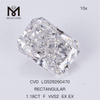 1,18 CT RECTANGULAR F VVS2 EX EX CVD Lab Diamonds IGI-Zertifikat