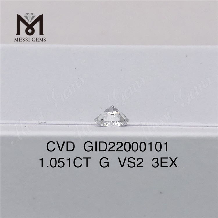 1,051 ct G VS2 3EX runder künstlicher Diamant 3EX Diamant
