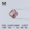 3,22 CT FANCY DEEP PINK VS1 CU GD VG CVD im Labor gezüchteter Diamant LG497143087
