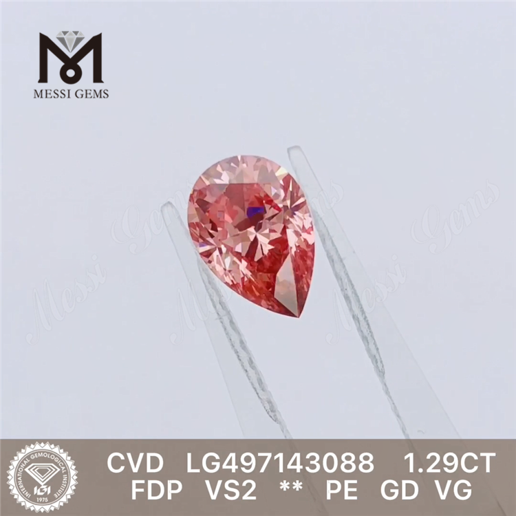 1,29 CT FDP VS2 PE GD VG im Labor gezüchteter Diamant CVD LG497143088