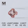 2,02 CT FANCY DEEP PINK VS1 AS VG VG-Labordiamant CVD LG497143084