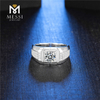 Neues Design Großhandelspreis Sterling Silber 925 Schmuck Moissanite Mann Ringe für Hochzeit