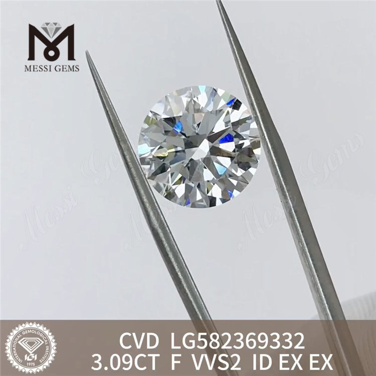3,09 CT F VVS2 ID EX EX LG582369332 CVD-Diamanten zu verkaufen丨Messigems