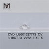 3,18 CT D VVS1 ovaler CVD-Labordiamant LG601327773丨Messigems