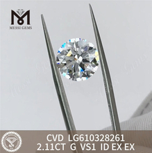 2,11 CT G VS1 ID CVD Labordiamanten bester Qualität丨Messigems LG610328261