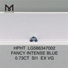0,73 CT SI1 EX VG SQ HPHT Fancy Intense Blue HPHT Diamant LG586347002