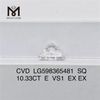 10,33 CT E VS1 EX EX SQ, im Labor gezüchteter CVD-Diamant für den Großeinkauf, Ihr Wettbewerbsvorteil LG598365481 