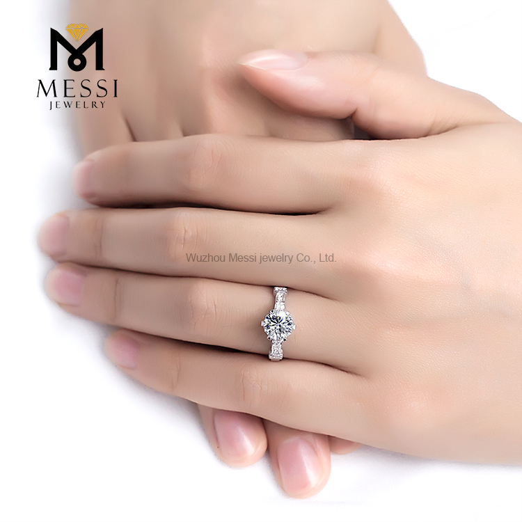 14K Verlobungs-Ehering IGI-Diamantringe für Frauen