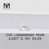 3,23 ct IGI-Zertifikat für Diamanten in VS-Qualität, erschwingliche CVD-Diamanten für Schmuckdesigner丨Messigems LG608380093