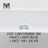 1,53 CT VS1 FANCY LIGHT BLUE EM simulierter Diamantpreis: Messigems CVD LG611353650 