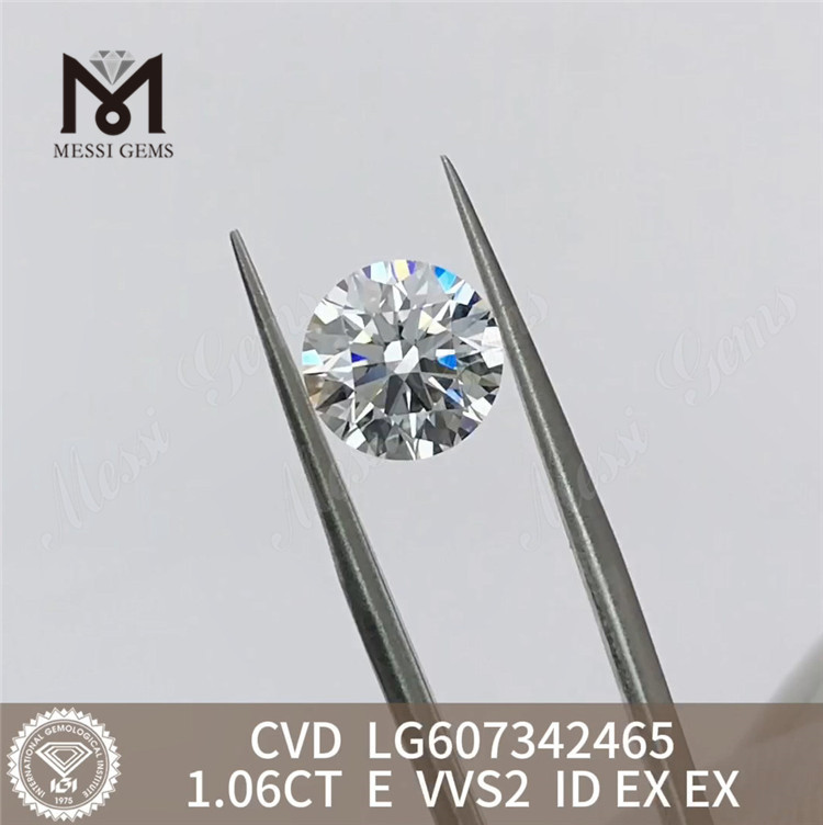 1,06 CT CVD E VVS2 Preis für 1 Karat im Labor gezüchteter Diamant für B2B丨Messigems LG607342465 