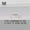 11,12 CT EM Grown Brilliance G VVS2 CVD-Diamant LG608380119丨Messigems \t