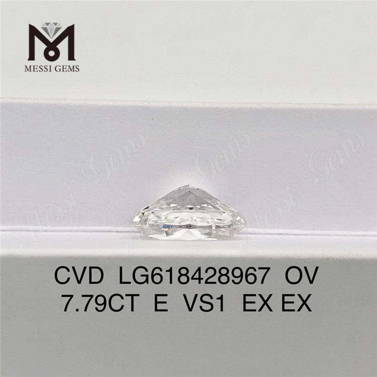 7,79 CT E VS1 OV künstliche Labordiamanten – Messigems CVD LG618428967