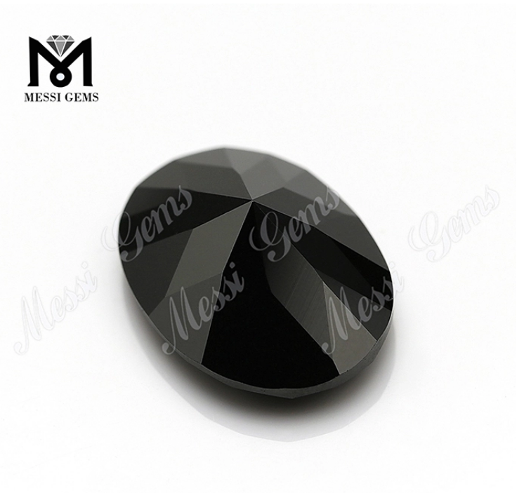 ovale Form schwarzer Moissanite 8x10mm lose Moissanite-Steine ​​Neupreis Edelsteine ​​​​auf Lager