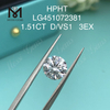 1,51 ct D VS1 RD EX Laborgezüchteter HPHT-Diamant mit Schliffqualität