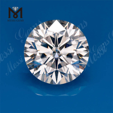 DEF VVS1 weißer Moissanit-Diamant. Runder, 12 mm großer, loser Diamant