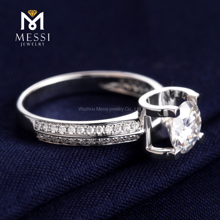 Moissanite Gold Ring für Frauen