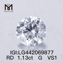 1,13 Karat G VS1 Runde BRILLIANT IDEAL 2EX künstlich gezüchtete Diamanten